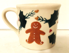 Hartstone Pottery Mug Christmas Ornament Stocking G-Bread Man 3.75"H 10 oz EUC - $17.99