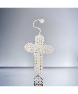 Artisan handcrafted crochet Bookmark - &quot;Beauty for Ashes: 5&quot; cross with ... - £5.50 GBP