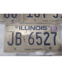 Vintage 1980s Illinois &quot;Land Of Lincoln&quot; License Plate JB 6527 Expired - $6.93