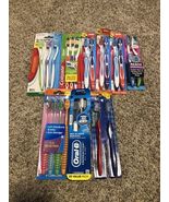 mix lot of 22 toothbrushes soft to medium variety  Oral B Colgate Reach New - $27.69 CAD