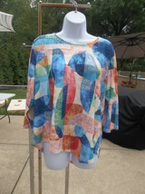 Nwt Alfred Dunner Geometric Print Top Pxl - $21.99