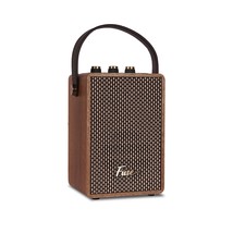 Fuse Andle Brown Real Wood Vintage Retro Bluetooth Radio w/ Leather Handle - $62.88