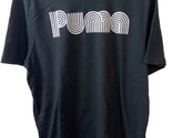 Puma Mens Black Size XL Tagless Soft T shirt Crew Neck Short Sleeved - £7.47 GBP