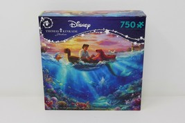 Disney Thomas Kinkade Little Mermaid Falling In Love 750 Pc Jigsaw Puzzle - £12.78 GBP