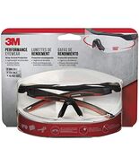 3M 47090-WZ4 Safety Eyewear, Aerodynamic Design, Black w/Red Accent Fram... - $655.42 MXN
