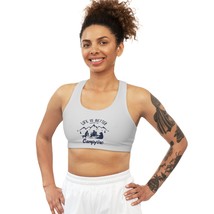 Customizable All Over Print Seamless Sports Bra for Women - Stylish Comf... - £32.03 GBP