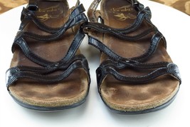 Dansko Sz 39 M Black Strappy Patent Leather Women Sandals 160000200 - $39.59