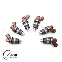 6 Fuel Injectors for TOYOTA 440cc fit Denso Side Feed Supra 2JZ 1JZ GTE 1J 2J - £163.33 GBP