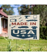 &quot;MADE IN USA&quot; Theme Yard Sign – Patriotic American Product Icons 18&quot; x 24&quot; - $623.92 MXN