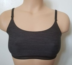 New NWT Victoria&#39;s Secret Charcoal Gray Wire Free Unpadded Support Sports Bra S - £41.80 GBP