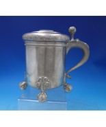 Tinn Norge Norwegian Pewter Tankard Hinged Cover Ball Claw Feet #507/2 (... - $187.11