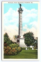 Postcard Kentucky State Monument Frankfort KY - $3.75