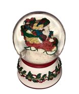 Vintage Princess House Musical Christmas Snow Globe &quot;Jingle Bells&quot; 1998 ... - $13.87