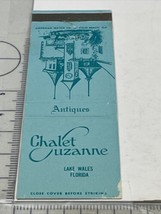 Front Strike Matchbook Cover   Chalet Suzanne. Lake Wales, FL  gmg  Unstruck - £9.70 GBP