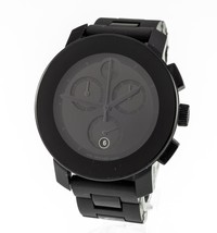 Movado Bold Black Stainless Steel Chronograph Quartz Watch MB.01.3.29.6019 - £295.20 GBP