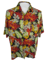 UNTIED vintage 1990s Men Hawaiian ALOHA shirt pit to pit 24 L rayon camp luau - £22.15 GBP