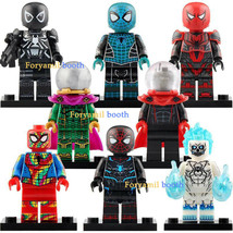 8pcs/set Spiderman Armor MK 3 Fear Itself Ghost Spider Sentinel Minifigures - £13.58 GBP