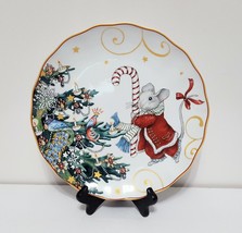NEW RARE Williams Sonoma 'Twas the Night Before Christmas Mouse Dinner Plate 11" - $54.99