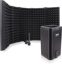 Pyle Microphone Isolation Shield, 5 Panel Acoustic Vocal Sound Dampening, 1 Set. - £59.20 GBP