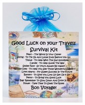 Good Luck on Your Travels Survival Kit - Unique Fun Novelty Gift &amp; Keeps... - $8.35
