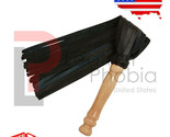 Real Cow Hide Leather Flogger 25 Tails with Wood Handle Heavy Duty Whip ... - $93.50