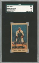 1920 W519 Ernie Kreuger Unnumbered (Hand Cut) SGC 1.5 P1372 - $123.75