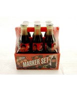 NASCAR Color Marker Set, Miniature 6-Pack Bottles, Coca-Cola Racing Fami... - £11.00 GBP