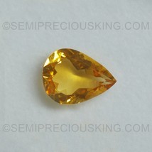 Natural Citrine Pear Faceted Cut 11.7X16mm Amber Yellow Color VVS Clarity Loose  - £107.95 GBP