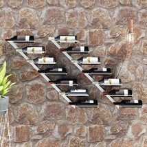  Wall-mounted Wine Rack for 7 Bottles 2 pcs White Metal - $141.99