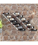  Wall-mounted Wine Rack for 7 Bottles 2 pcs White Metal - €121,11 EUR