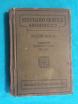 STANDARD SERVICE ARITHMETICS by F.B. KNIGHT - Hardcover - GRADE 4  FIRST... - £26.27 GBP