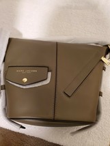 Marc Jacobs The Mini Sling Convertible Leather Hobo Purse - Military Green - $197.01