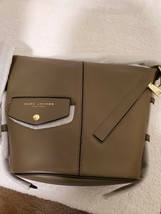 Marc Jacobs The Mini Sling Convertible Leather Hobo Purse - Military Green - €171,08 EUR