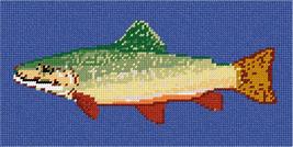 Pepita Needlepoint Canvas: Rainbow Trout, 10&quot; x 5&quot; - $50.00+