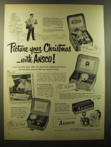 1950 Ansco Ad - Junior Press Photographer Outfit, Rediflex Outfit, Craftsman - £14.50 GBP