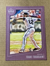 2019 Diamond Kings Plum Framed #103 Touki Toussaint  RC Atlanta Braves ROOKIE - £2.26 GBP