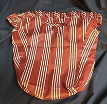 Longaberger 1998 Winter Wishes Berry Basket Liner Red Stripe Home Decor Accent - $7.16