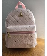 Loungefly Disney Days Mini Backpack Pink Castle Disneyland Pink Quilted ... - $211.13 CAD