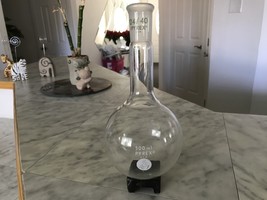 Pyrex Round Bottom 500 ml Glass Flask (USA) - £7.38 GBP