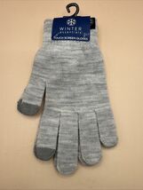 Winter Essentials Touch Screen Grey Gray Gloves One Size Unisex Texting New - $6.92