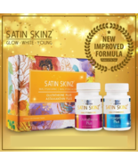 SATIN SKINZ Gluta Tabs Astaxanthin 5X Skin Whitening Anti Aging Twin Pac... - $1,094.46 MXN