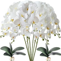 Artificial Phalaenopsis Flowers With 2 Bundles Of Leaves From, For Home Decor - £28.41 GBP