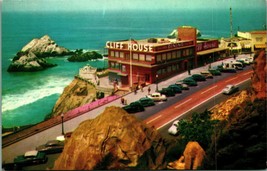Sigillo Rocks Cliff House San Francisco California Ca 1950s Chrome Cartolina Unp - £8.06 GBP
