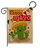 Cactus Fiesta Cinco de Mayo Burlap - Impressions Decorative Garden Flag ... - £18.42 GBP
