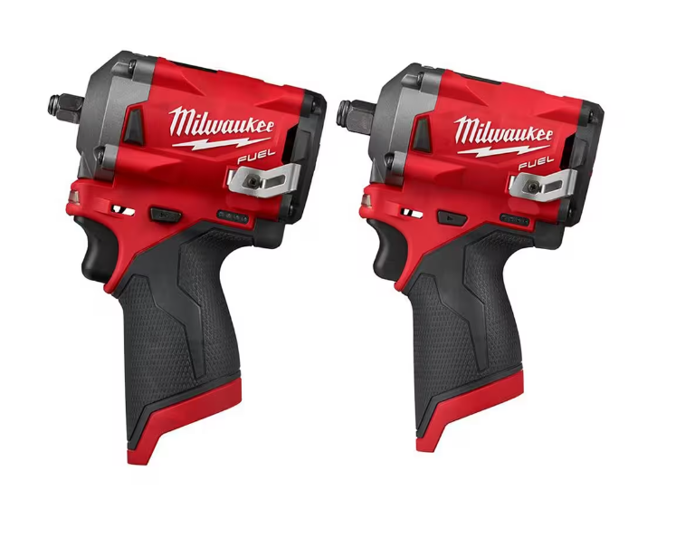 Primary image for Milwaukee M12 12V Lithium-Ion FUEL 3/8"  1/2" Stubby Impact 2554-20 / 2555-20