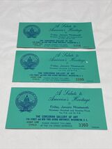 Vintage 1973 The Corcoran Gallery Washington DC Child Ticket Inauguratio... - $19.79