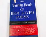 The Family Book of Best Loved Poems 1952 Double Day HB DC - $17.81