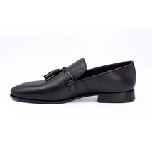 The Modica Black Leather Tassel Loafer Final Sale! image 5