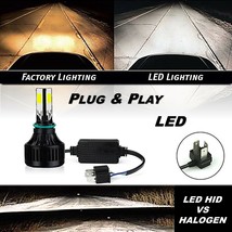 6V 6-Volt 6k 40w SMD LED White Motorcycle 7&quot; H4 Headlight Hi/Low Light Bulb Each - $49.95