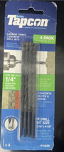 Tapcon Carbide Tipped  3/16x4- 1/2 inch Concrete Bits, 4 pack, ITW Brands - $17.00